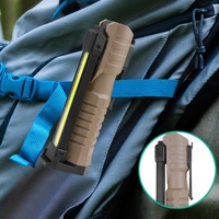 Lampe de travail pliable ABS rechargeable par USB avec base magnétique, idéale pour les urgences routières en extérieur et les réparations automobiles