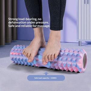 Rouleau de massage double zone avec poignée – Points texturés en relief pour relaxation musculaire profonde, léger (0,2 kg), noyau en EVA/PVC, idéal pour le <span class=keywords><strong>yoga</strong></span> - Product Image 4