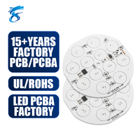 Circuit imprimé rond d'éclairage à LED fabriqué en Chine 94V0 avec éclairage LED