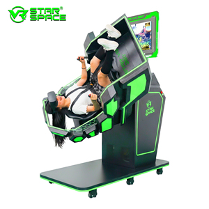 เครื่องเล่นรถไฟเหาะเสมือนจริง VR 9D 360 องศา พร้อมแว่นตา VR และเก้าอี้จำลองการเคลื่อนไหว ขายดี - Product Image 6