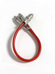 2 female to 1 RCA male audio cable, nickel-plated plug, high-density braiding, stable transmission, high-fidelity stereo sound - Product Image 2