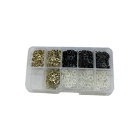 900 pcs/Lot dans la boîte Kit de réparation de ciseaux accessoire de ciseaux de coiffure en plastique 7*5/7*4/6*4mm rondelles pièces de ciseaux de Salon de coiffure