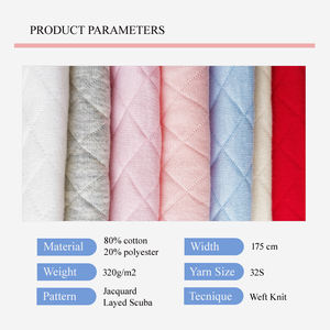 Tissu en tricot de plongée teint sûr pour bébé de <span class=keywords><strong>classe</strong></span> A de qualité supérieure prêt à expédier pour les applications de vêtements et de literie tricot en gros - Product Image 4