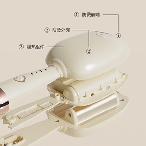 Rizador de pelo Cat Paw Curling Iron de 32 mm con forma de huevo en V profunda, con iones negativos, para rizos grandes - Product Image 3