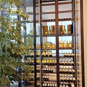 Chất lượng cao thép không gỉ tĩnh nhiệt Tủ rượu thiết kế hiện đại với điều khiển thông minh cho phòng khách ăn khách sạn sử dụng - Product Image 4