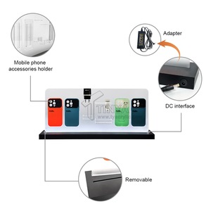 Espositore da banco personalizzato TINYA in PMMA acrilico per accessori cellulari, caricabatterie, auricolari, cavi USB, negozio al dettaglio - Product Image 3