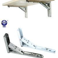 Kak — support de Table pliable en acier inoxydable, raccord métallique noir, quincaillerie pour meubles