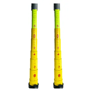 5 knots 6.43 m Telescopic Fiberglass Electrical Hot Sticks Electrical Insulation Rod Insulated Operating Lever For Worker