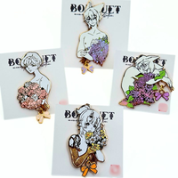 Fabricant de pins en émail personnalisés, pin en émail dur, pin de revers en métal personnalisé avec carte de support d'affiche personnalisée, design sur mesure