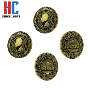 Moneda de Metal de Recuerdo con Logotipo Personalizado de Fábrica con 20 Años de Experiencia, Chapada en Oro con Bolsa de Terciopelo - Product Image 6
