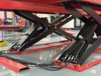 Pack garage 4-en-1 : Pont élévateur ciseaux, Démonte-pneus semi-automatique, Équilibreuse de roues, Alignement 3D des roues, Certifié CE, pour atelier 2026
