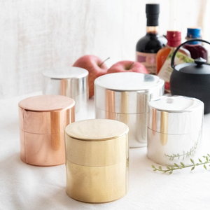 Contenitori rotondi di zucchero per caffè a tenuta stagna a doppio coperchi per spezie Matcha latta <span class=keywords><strong>da</strong></span> 400ml/560ml 304 in acciaio inossidabile - Product Image 6