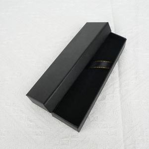 Kutu baskı pazarlık fiyat 16.8*5*2.5cm kalem siyah özel kağıt hediye kalemler için sert durumda kutuları - Product Image 1