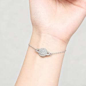 Gioielli <span class=keywords><strong>KAAN</strong></span> Galaxy Roaming 925 argento bianco zircone pianeta universo Design romantico gioielli di nicchia regalo di compleanno - Product Image 5