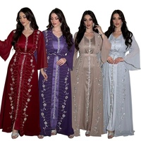 Nouvelle collection 2025 : Cardigan de soirée haut de gamme style Dubaï, Robe musulmane tendance pour femme – Vêtements féminins en liquidation assortie