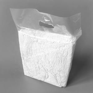 Trapos de Algodón Blanco Altamente Absorbentes, Trapos de Camisetas de Algodón Reciclado para Limpiar Motores - Product Image 1