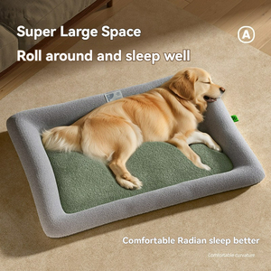 Custom Luxury Four Seasons Universal Wasch bares ortho pä disches Hunde bett für große Hunde Wasserdichter Memory-Schaum mit & Ultra Plüsch - Product Image 5