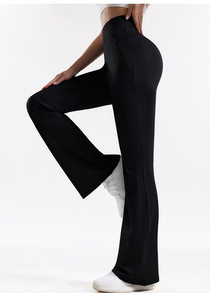 <span class=keywords><strong>Pantalon</strong></span> de yoga fluide et confortable, à prix abordable, marque privée, effet ventre plat, coupe ajustée, magnifique, pour le cyclisme, taille haute - Product Image 6