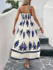 ODM Manufacturing Fashion <strong>Boho</strong> Women <strong>Long</strong> <strong>Dress</strong> Custom Oem Vestidos Casual Elegant Bodycon White Women Ladies Midi <strong>Dress</strong> - Product Image 2