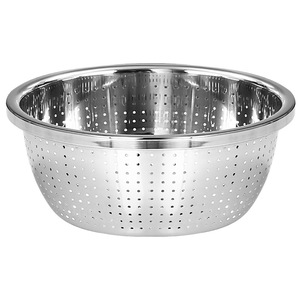 Panier de Lavage et d'Égouttage Polyvalent en Acier Inoxydable 304 Épaissi, pour Fruits, Légumes et Riz - Product Image 5