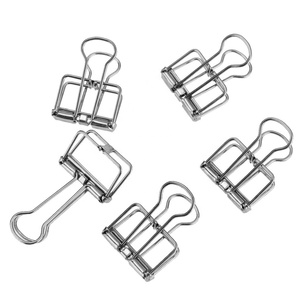 <span class=keywords><strong>Clip</strong></span> de reliure squelette en métal de couleur assortie dans les tailles 19MM 32MM 51MM pour l'organisation de facture papier - Product Image 4
