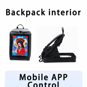 Máquina de publicidad inteligente al aire libre Mochila LED APP Controla y edita Digital Pixel LED Light Mochilas Billboard Bolsas - Product Image 3