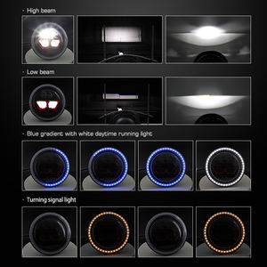 Faro LED de 7 Pulgadas con Certificación ECE R10 <span class=keywords><strong>DOT</strong></span> para Todoterreno JK TJ LJ CJ, Luz Alta y Baja, 36W - Product Image 5