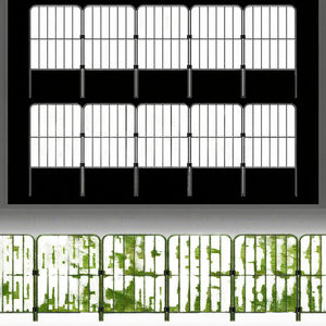 Piccolo animale esterno barriera in alluminio verniciato a polvere 4ft alto facilmente assemblato giardino recinzione senza scavare filo di confine per residenziale - Product Image 4