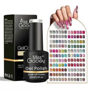 NEW Free Sample Design Color Reflective Disco Gel Polish Collection Customize Nail Glitter Laser Set Gel Nail Polish