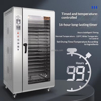Vente flash Déshydrateur industriel pour oignon, viande séchée, saucisses, poisson, chili, four de séchage, légumes, fruits, machine de séchage alimentaire à 16 étages