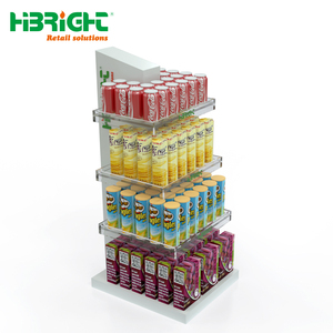 <b>Modern</b> Acrylic Display Rack Clear Tiered <b>Shelf</b> for Cosmetic and Snack Merchandising Luxury Supermarket End Cap - Product Image 5