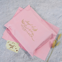 Sacs d'expédition compostables Polly Mailer, enveloppes de courrier en LDPE, auto-adhésives, emballage d'expédition rose, sacs postaux