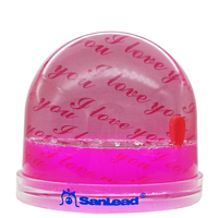 DIY Bingkai Foto Akrilik Desain Kustom Ramah Lingkungan 80x70mm Bentuk Kubah Dekorasi Rumah Hadiah Meja Glitter Mengkilap Sisipan Foto Snowglobe