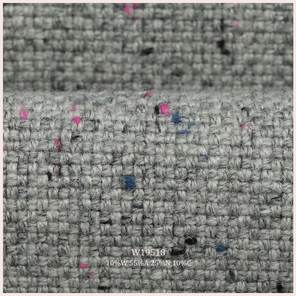 Разноцветная шерстяная обивка для дивана, подушки, сумки, обуви, 10% W 55% A 25% N 10% C