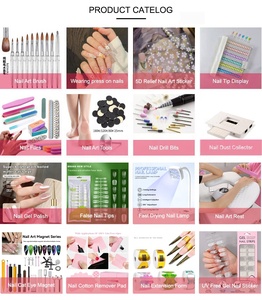 Boîte d'emballage professionnelle japonaise carrée solide double face vide transparente en acrylique portable pour faux ongles avec logo personnalisé - Product Image 5