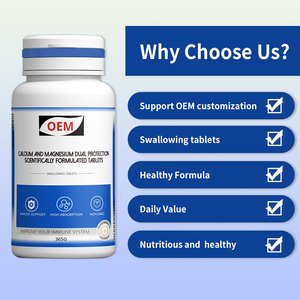 Tabletas de Protección Dual de <span class=keywords><strong>Calcio</strong></span> <span class=keywords><strong>y</strong></span> <span class=keywords><strong>Magnesio</strong></span> OEM, Fórmula Nutritiva Científicamente Formulada, <span class=keywords><strong>Calcio</strong></span>, <span class=keywords><strong>Magnesio</strong></span>, <span class=keywords><strong>Zinc</strong></span> - Product Image 4