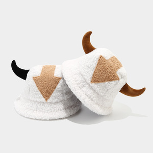 Chapeau bob en polyester créatif pour enfants, pour les sports d'hiver et l'usage quotidien, avec doublure en peluche épaisse et chaude pour l'hiver - Product Image 2