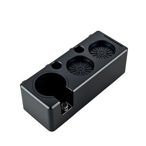Caja de almacenamiento para tamper de café con accesorios para máquina de espresso, material ABS negro, base universal para equipo de café - Product Image 4