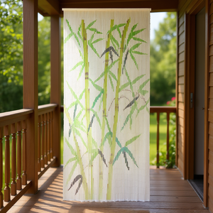 Cortina de Bambú para Puerta Contra Insectos, 35.4x78.7 Pulgadas, Estilo Asiático, Fácil de Instalar - Product Image 3