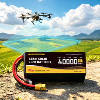 Полутвердотельный LiPo аккумулятор для дронов 450 Втч/кг 40000 мАч 22.2В/44.4В/51.8В для FPV и e-VTOL тяжелых дронов, LiPo батарея 6S 12S 14S