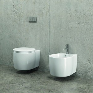 Sedile del water con chiusura morbida con chiusura a parete Alizee-S Kamalu - Product Image 6