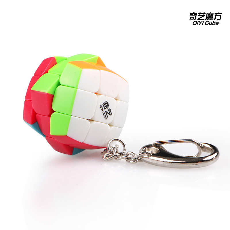 Porte-clés coloré à trois niveaux en forme de mini chignon