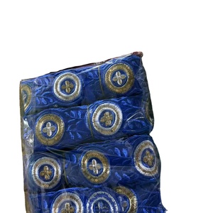 Ribete de Encaje Bordado Guipur de Última Moda, 5.5 cm, con Lentejuelas, Ribete Estrecho de Poliéster Soluble en Agua, Accesorio para Prendas de Bricolaje - Product Image 1
