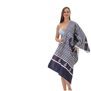 Serviette de plage d'été légère en microfibre à séchage rapide, surdimensionnée, imprimée sans sable, pour le <span class=keywords><strong>camping</strong></span>, la <span class=keywords><strong>piscine</strong></span> et les voyages. - Product Image 1