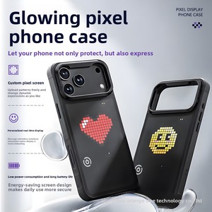 Nouvel écran LED DIY avec contrôleur <span class=keywords><strong>pour</strong></span> affichage de texte, images, <span class=keywords><strong>GIF</strong></span> animés, effets musicaux, lampe à pixels, coques de téléphone - Product Image 2