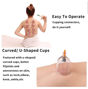 Set terapi cangkir hisap ABS tebal 12 potong, dengan kekuatan hisap kuat dan fungsi pijat otot - Product Image 4