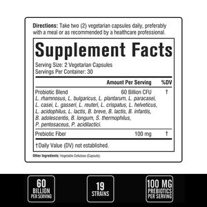 Factory Prices Probiotic Capsules with Plant Based Prebiotic Fiber Supplements Support Digestive Health Capsules - Product Image 2