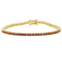Nouveau Bracelet Femme Hip-hop Européen et Américain, Chaîne Tennis 3m Multicolore avec Zircons Sertis en Forme de Boule, Modèle C206