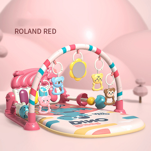 Cadre <span class=keywords><strong>de</strong></span> Fitness, tapis <span class=keywords><strong>de</strong></span> jeu pour bébé, jouets pour tout-petits, activité pour bébé, ensemble <span class=keywords><strong>de</strong></span> jouets sensoriels avec <span class=keywords><strong>musique</strong></span> et lumière - Product Image 4