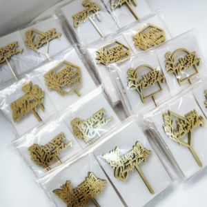 Decoración para <span class=keywords><strong>Pastel</strong></span> <span class=keywords><strong>de</strong></span> <span class=keywords><strong>Cumpleaños</strong></span> Personalizada al por Mayor, Paquete <span class=keywords><strong>de</strong></span> 10 Adornos Acrílicos para Cupcakes, Artículos para Fiestas <span class=keywords><strong>de</strong></span> <span class=keywords><strong>Cumpleaños</strong></span> - Product Image 1